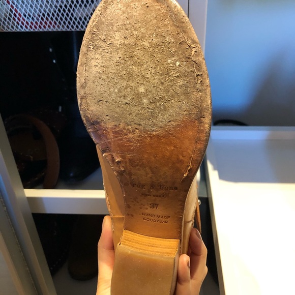 Rag and bone Size 37 Cognac perforated booties SOLD ON FB - Picture 5 of 5